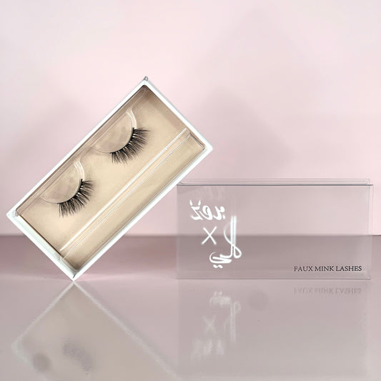 Bronze X Cali Faux Mink Lashes - Minimalist @ رموش طرفية
