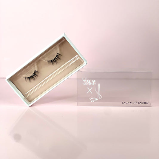 Bronze X Cali Faux Mink Lashes - Less Drama @ رموش طرفية